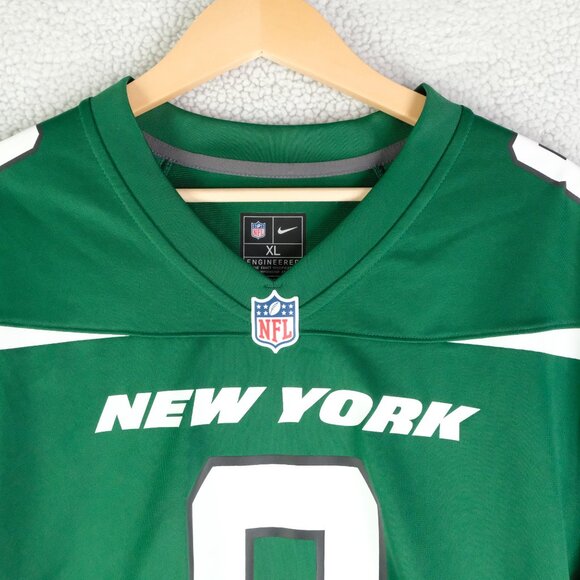 New York Jets Rogers 8 Jersey Mens Extra Large Loose Fit Green Nike NFLPA - Picture 2 of 10